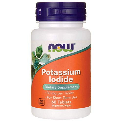 NOW Foods Potassium Plus Iodine, 180 Tablets - Walmart.com