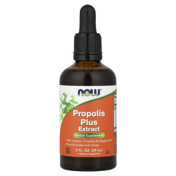 NOW Foods Propolis Plus Extract, 2 fl oz (59 ml)
