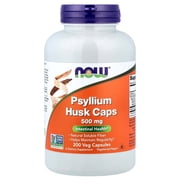 NOW Foods - Psyllium Husk 500 mg. - 200 Vegetable Capsules