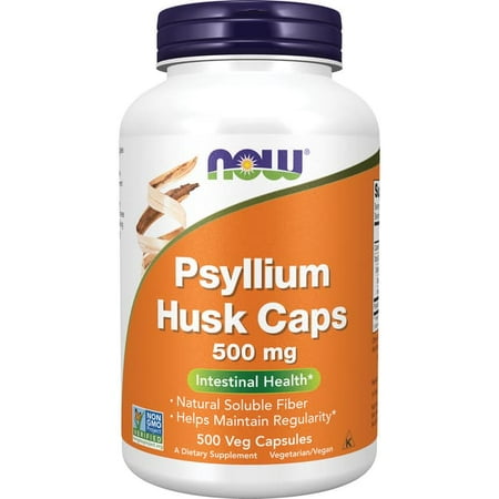 NOW Foods Psyllium Husk Caps 500 mg 500 Veg Caps