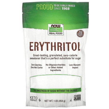 NOW Foods, Real Food, Erythritol, 1 lb Pack of 2