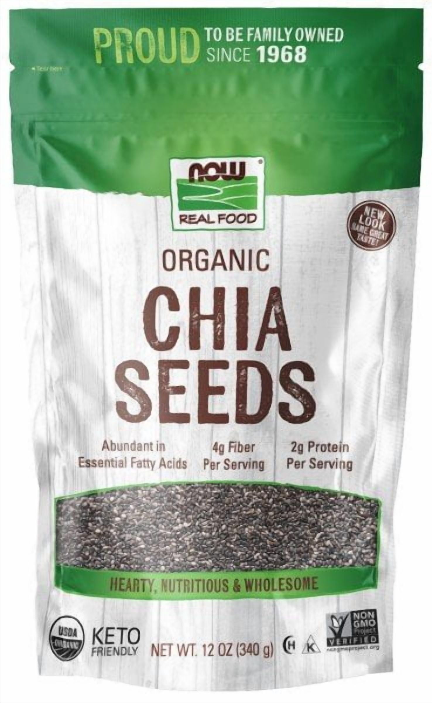 NOW Foods Real Food Organic Chia Seed 12 oz