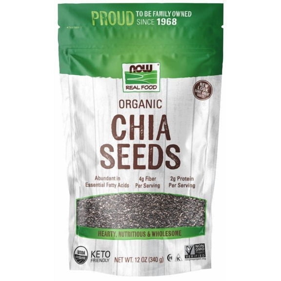 NOW Foods Real Food Organic Chia Seed 12 oz