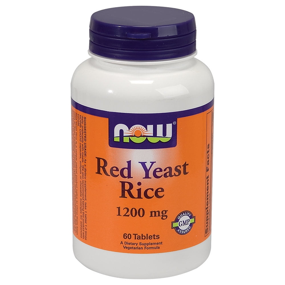 NOW Foods Red Yeast Rice Extract 1,200 mg 60 Tabs