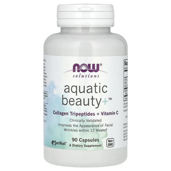 NOW Foods Solutions, Aquatic Beauty+, 90 Capsules