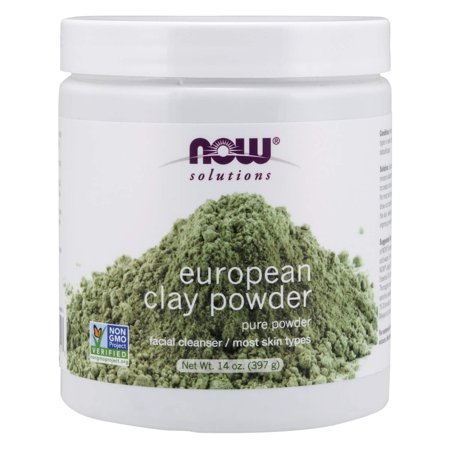 NOW Foods, Solutions, European Clay Powder, 14 oz Pack of 4