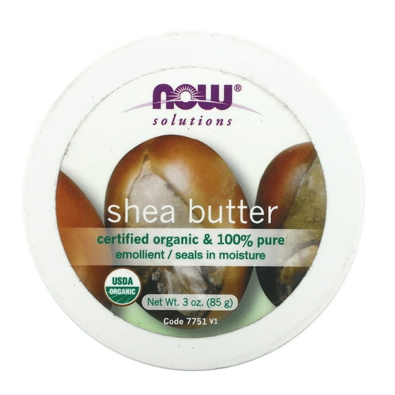 Now Foods Solutions Organic Shea Butter 3 oz Container