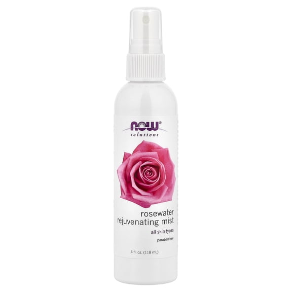 Now Foods Solutions Rosewater Rejuvenating Mist 4 fl oz Spray