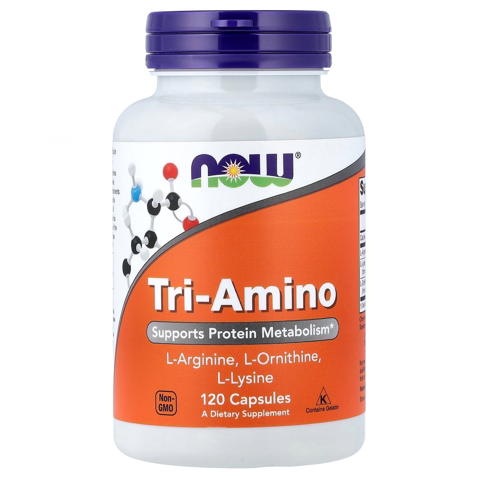 NOW Foods Tri-Amino, 120 Capsules