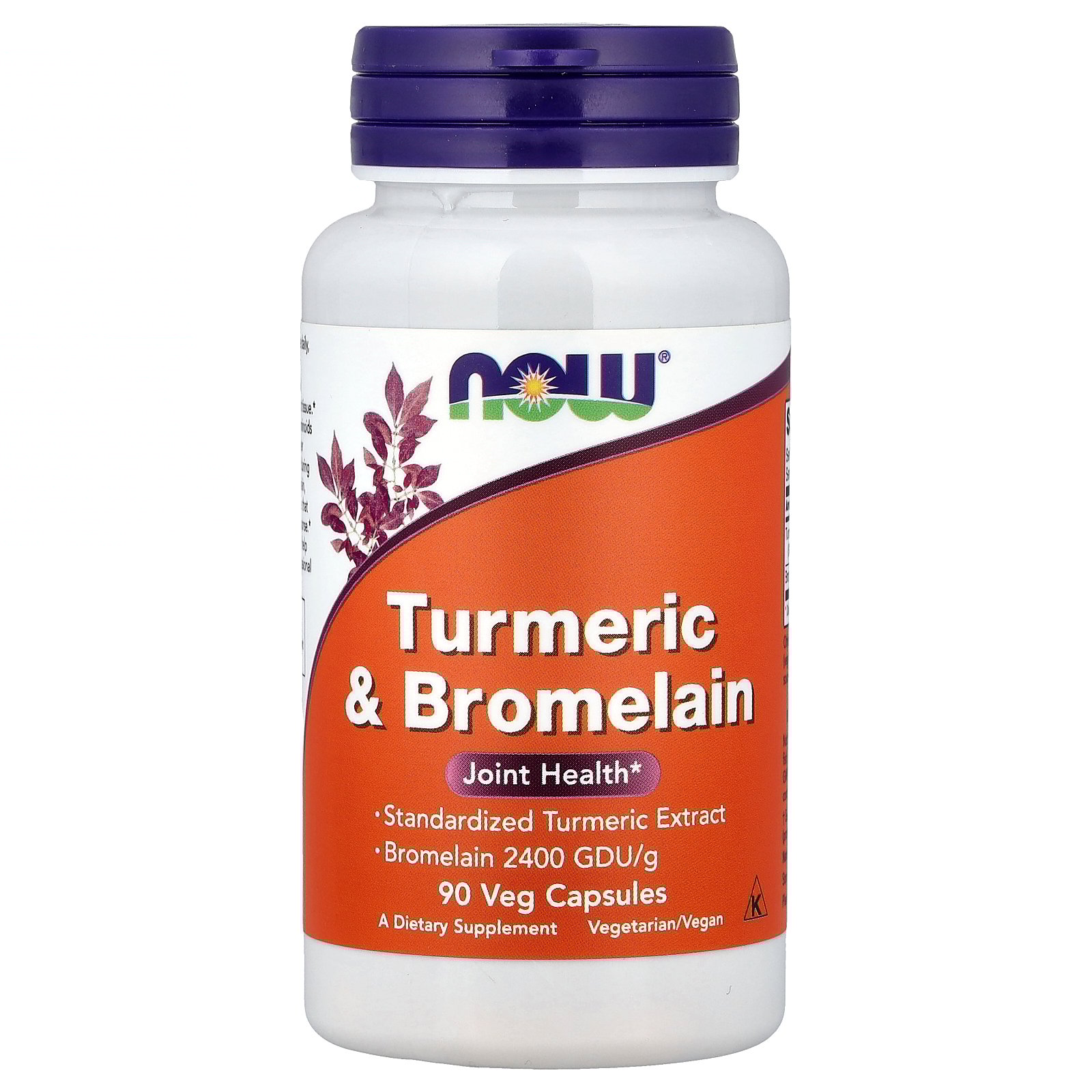 NOW Foods - Turmeric & Bromelain - 90 Vegetable Capsule(s)