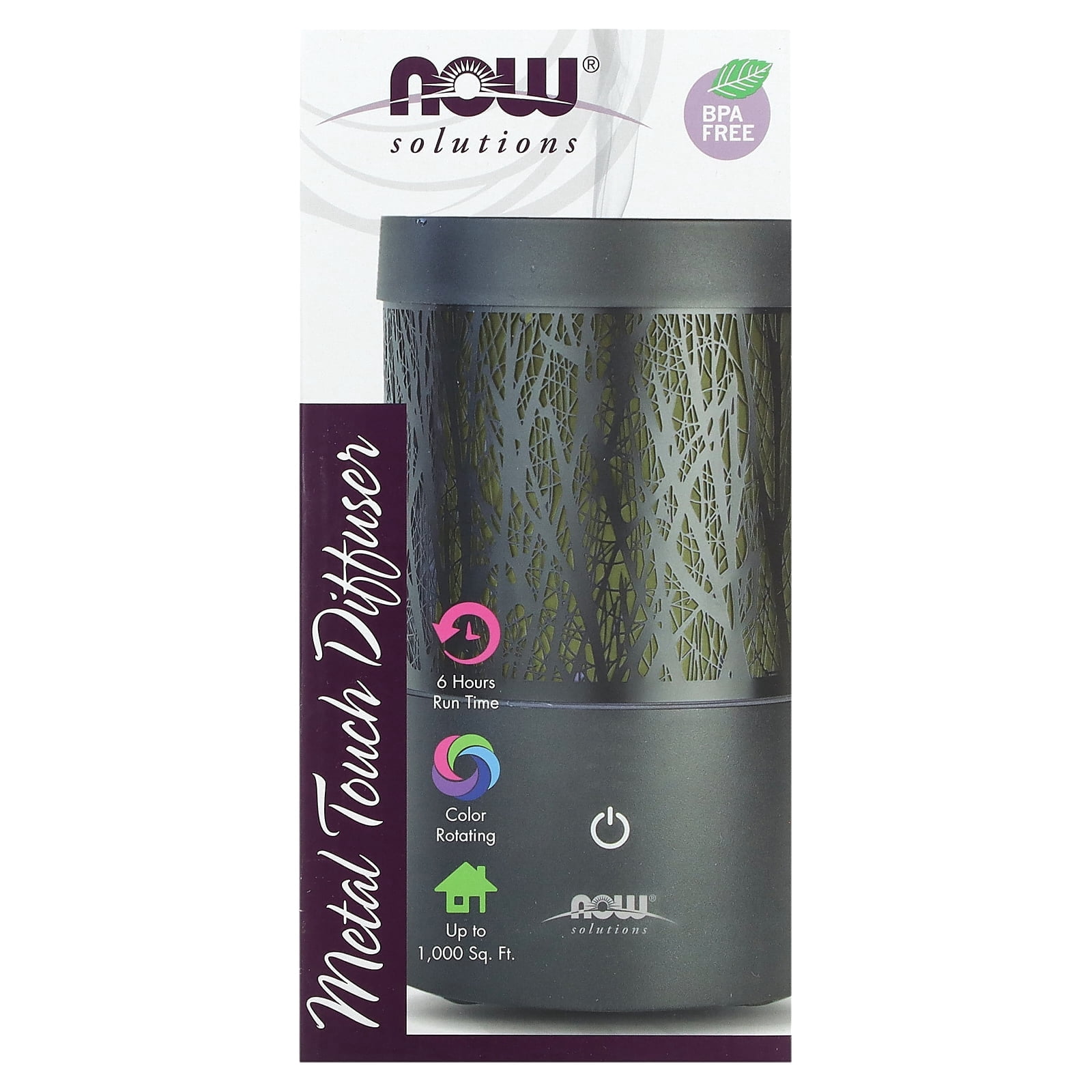 NOW Foods Solutions, Metal Touch Diffuser, 1 Diffuser - Walmart.com