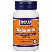 NOW Foods Vegetarian Ginkgo Biloba Cognitive Function Support, 120mg, 50 Ct