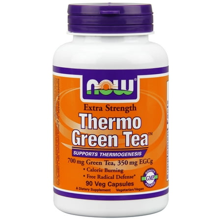 NOW Foods Vegetarian Thermo Green Tea Thermogenesis Support, 90 Ct