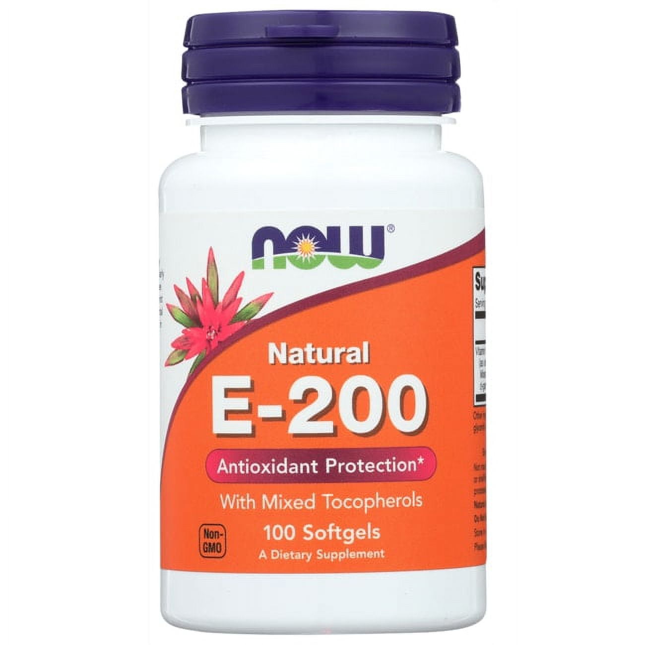 NOW Foods Vitamin E Mixed Tocopherols 134 mg. 100 Softgels