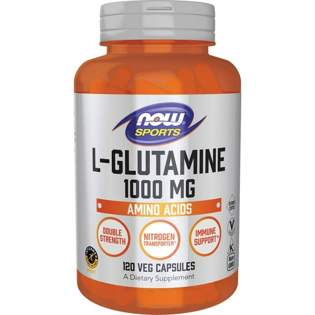 NOW Glutamine 1000 MG Capsules, 120 Ct
