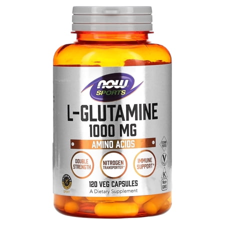 NOW Glutamine 1000 MG Capsules, 120 Ct