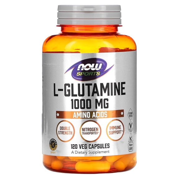 NOW Glutamine 1000 MG Capsules, 120 Ct
