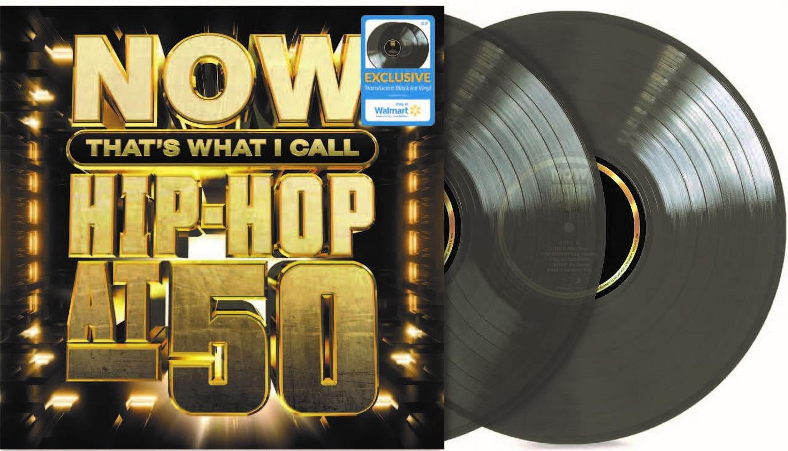 NOW Hip-Hop 50th Anniversary (Walmart Exclusive Translucent Black Ice Vinyl) - Hip-Hop 2 LP - image 1 of 5