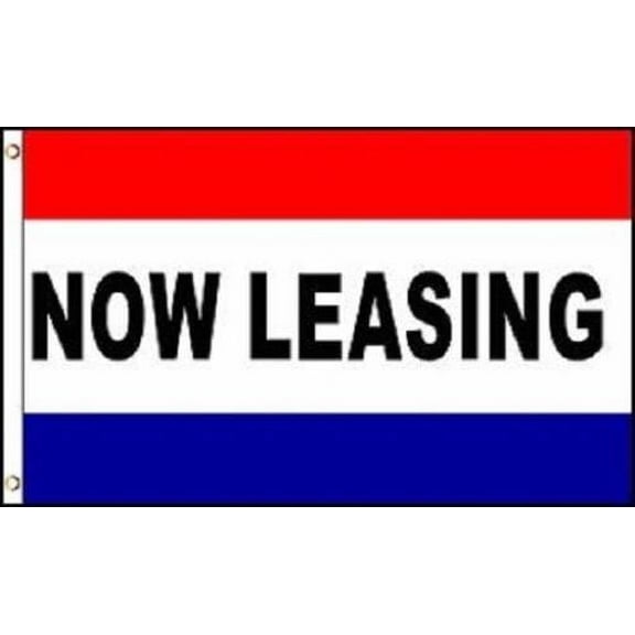NOW LEASING Flag 3x5 Real Estate Rental Banner Advertising Pennant Business Sign