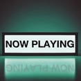thumbnail image 1 of NOW PLAYING RGB LED Neon Lightbox with Remote & APP Control Studio Warning Sign Illuminated Lights Music Sync Timer Setting Signs for Cinema Libraries Home Wall Desk Decor USB Powered, 1 of 6