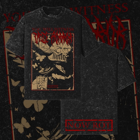 NOW ROT | True Horror | Oversized Gothic Soulsborne Shirt