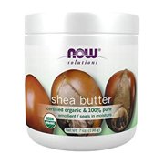 NOW Solutions, Certified Organic Shea Butter, Moisturizer For Rough And Dry Skin, 7-Ounce