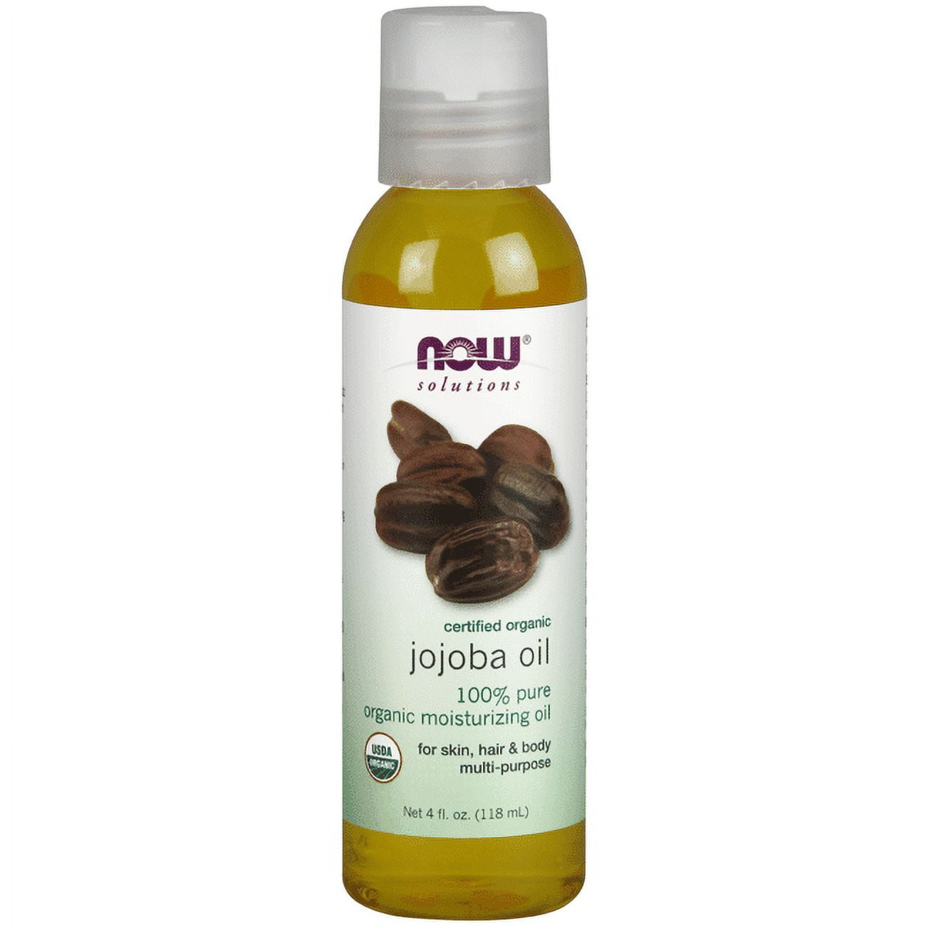 NOW Solutions Organic Jojoba Oil, Multi-Purpose Moisturizer