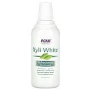 NOW Solutions, Xyliwhite™ Mouthwash, Refreshmint Flavor, Naturally Freshens Breath, Cleanses Teeth and Gums, 16-Ounce