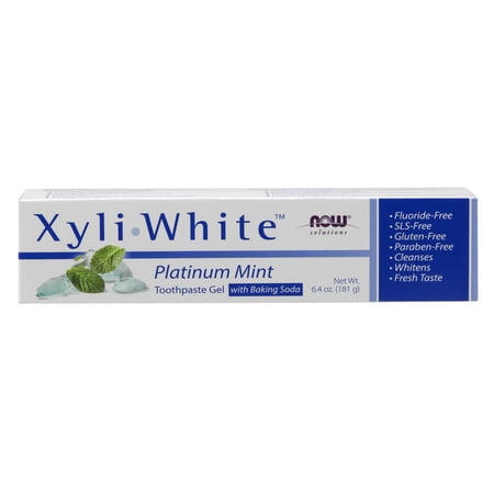 NOW Solutions, Xyliwhite™ Toothpaste Gel, Platinum Mint, 6.4-Ounce