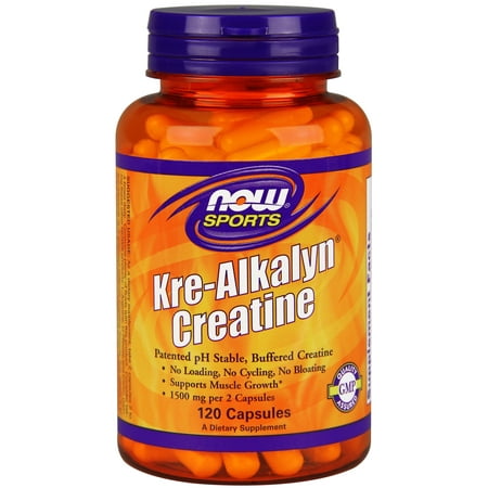 NOW Sports Kre-Alkalyn Creatine Capsules, 120 Ct