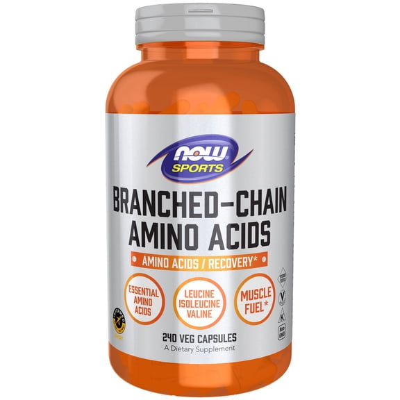 NOW Sports Nutrition, Branched Chain Amino Acids, With Leucine, Isoleucine and Valine, 240 Veg Capsules