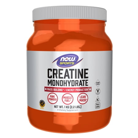 NOW Sports Nutrition, Creatine Monohydrate Powder, Mass Building*/Energy Production*, 2.2-Pound