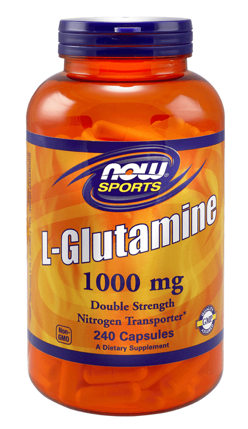 NOW Sports Nutrition, L-Glutamine, Double Strength 1000 mg, 240 Capsules