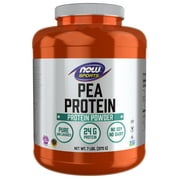 NOW Sports Nutrition, Pea Protein 24g, Fast Absorbing, Unflavored Powder, 7-Pound