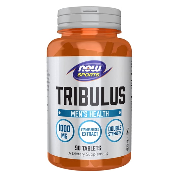 NOW Sports Nutrition, Tribulus (Tribulus terrestris) 1,000 mg, Double Strength, Men's Health, 90 Tablets