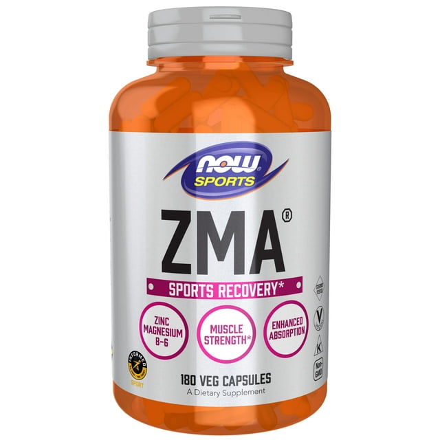 NOW Sports Nutrition, ZMA (Zinc, Magnesium and Vitamin B6), Enhanced