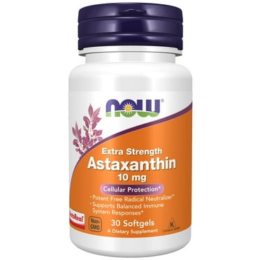 NOW Supplements, Astaxanthin 10mg, Extra Strength, 30 Softgels