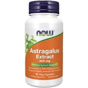 NOW Supplements, Astragalus Extract 500 mg (Standardized to 70% Polysaccharides), 90 Veg Capsules