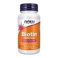 thumbnail image 1 of NOW Supplements, Biotin 5,000 mcg, Amino Acid Metabolism*, Energy Production*, 60 Veg Capsules, 1 of 8