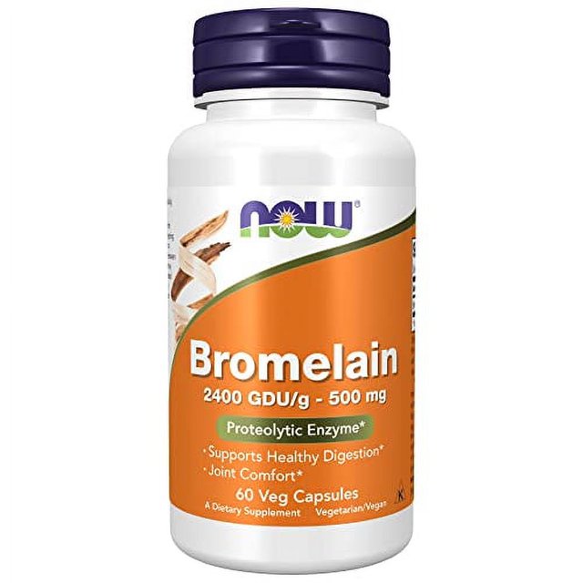 NOW Supplements, Bromelain (Natural Proteolytic Enzyme) 2,400 GDU/g