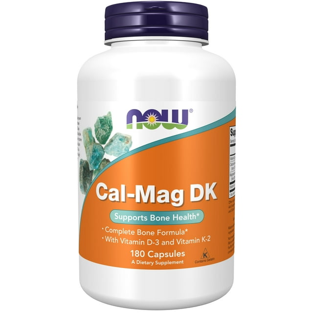 NOW Supplements, CalMag DK with Vitamin D3 and Vitamin K2, Supports