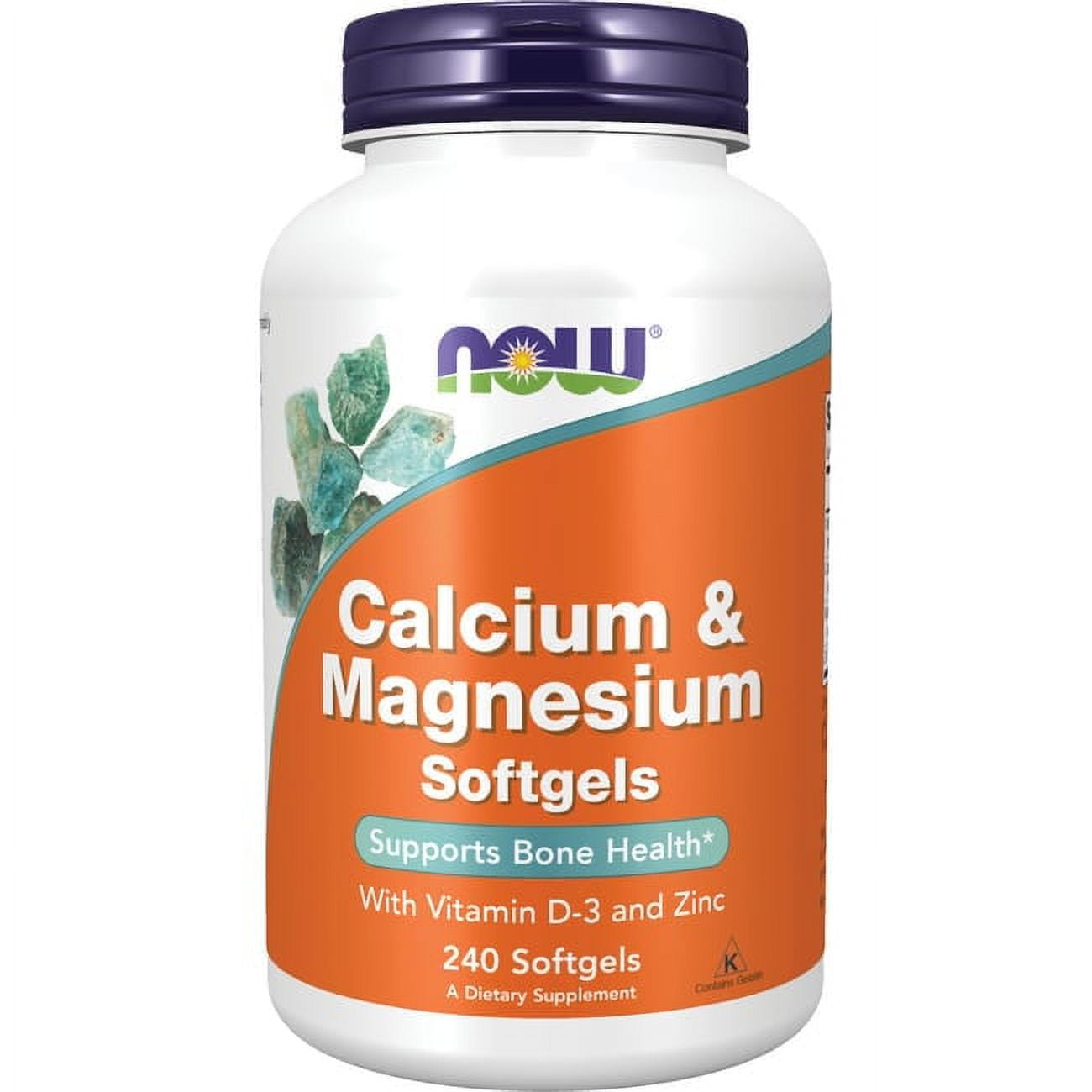 NOW Supplements, Calcium & Magnesium with Vitamin D3 and Zinc