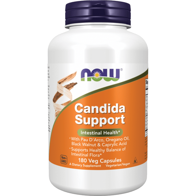 NOW Supplements, Candida Support with Pau D'Arco, Oregano Oil, Black ...