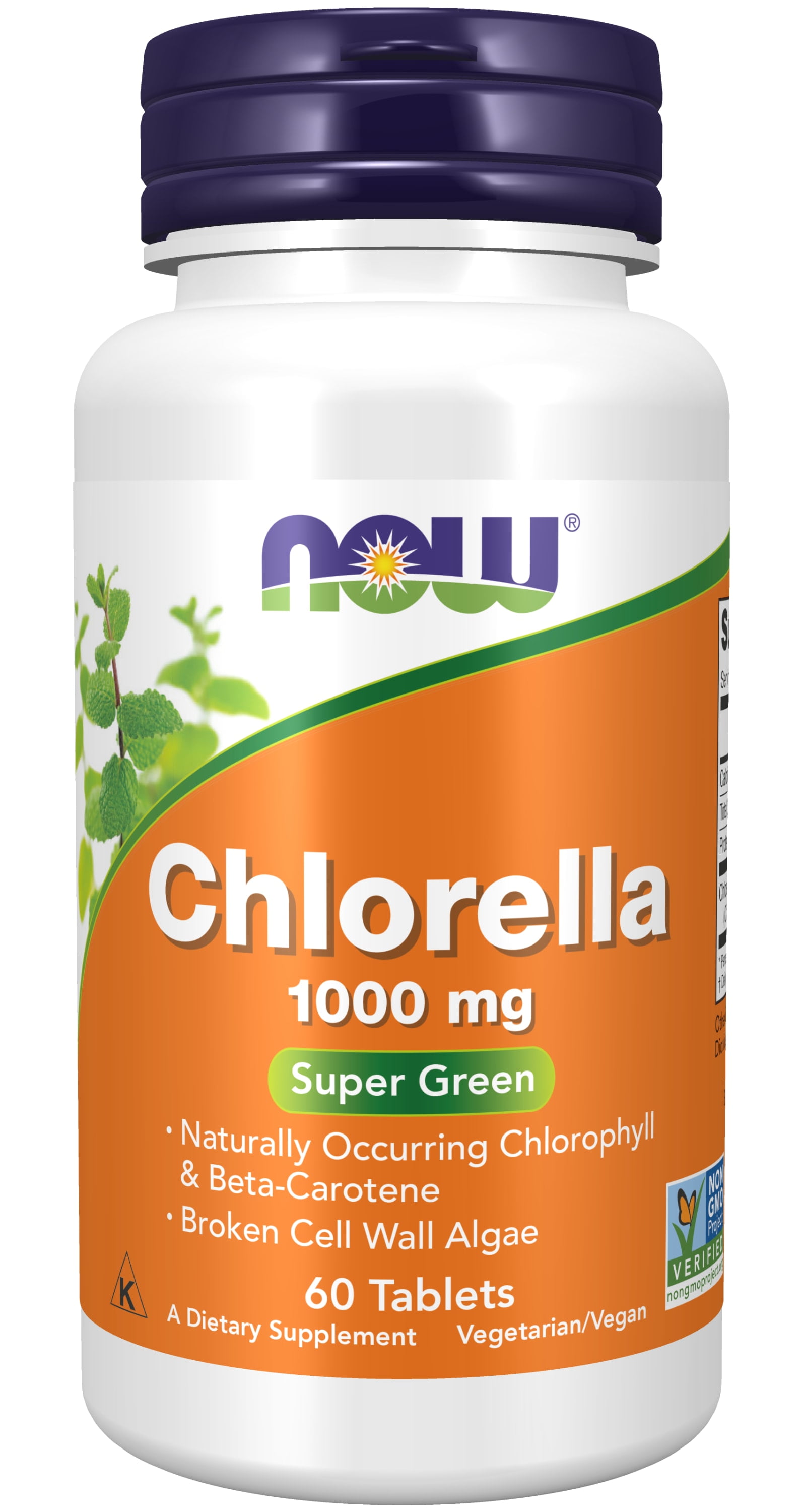 NOW Supplements, Chlorella 1000 mg with naturally occurring Chlorophyll