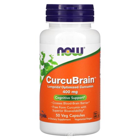 NOW Supplements Curcubrain Longvida 400 Mg 50 Vcaps