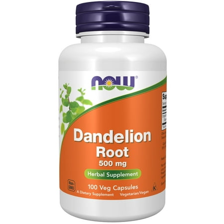 NOW Supplements, Dandelion Root (Taraxacum officinale) 500 mg, Herbal Supplement, 100 Veg Capsules