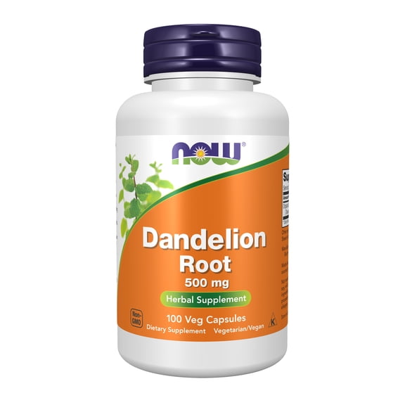 NOW Supplements, Dandelion Root (Taraxacum officinale) 500 mg, Herbal Supplement, 100 Veg Capsules