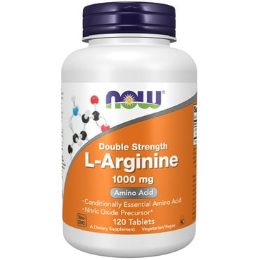 NOW Supplements, L-Arginine 1,000 mg, Nitric Oxide Precursor*, Amino Acid, 120 Tablets