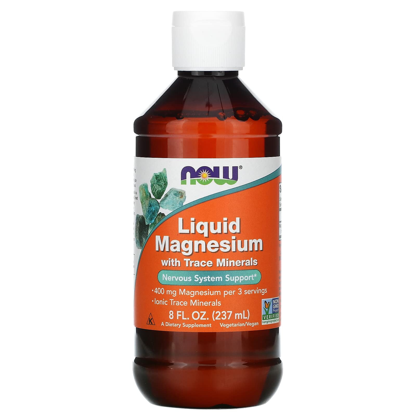Now Supplements, Liquid Magnesium With Trace Mineral, Nervous System