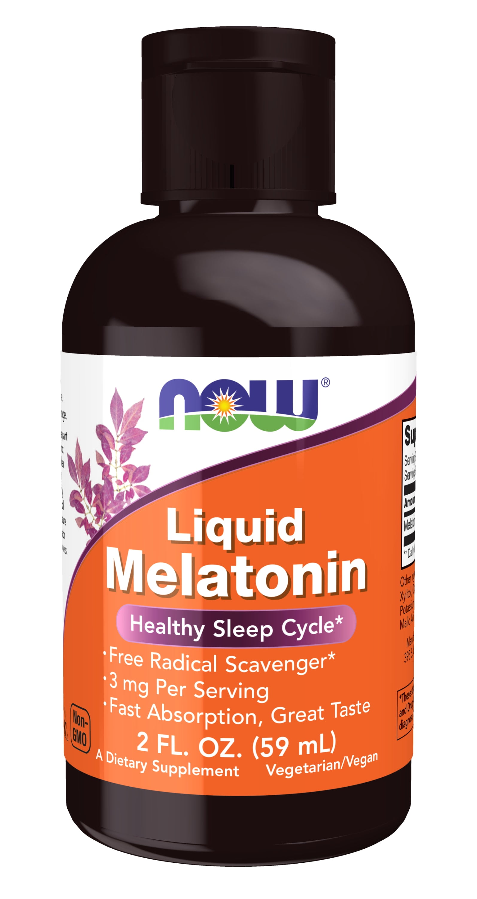 NOW Liquid Melatonin, 2 Fl Oz
